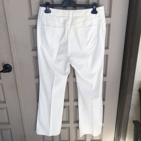 Chicos Baby Cord Jeans Sz2S Winter Wht Stretch Boot Cut Cotton/Spandex NWOT Mint - Picture 6 of 12